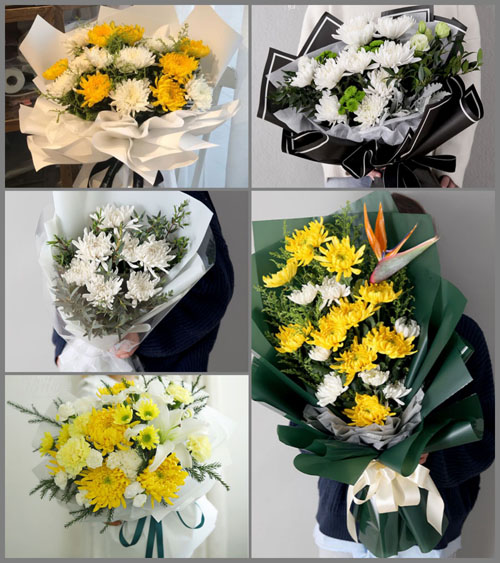 江苏南通启东市吕四港镇如意村白事花束代送